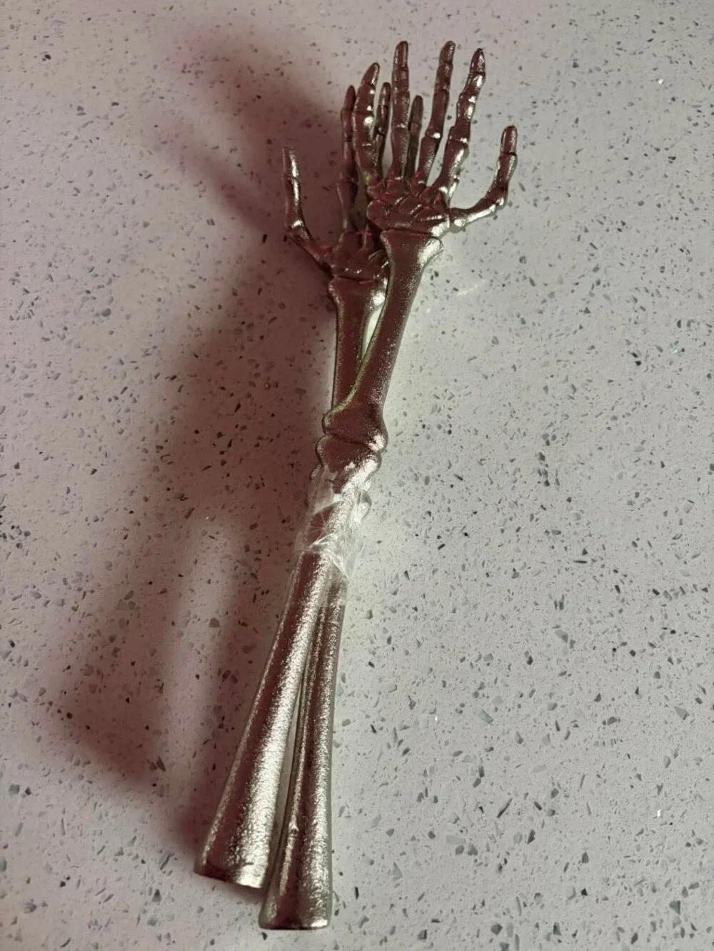 Halloween Skeleton Hand Salad Servers | Gothic Serving Utensils | Set of 2